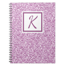 Portátil monograma rosado con aguja personalizado