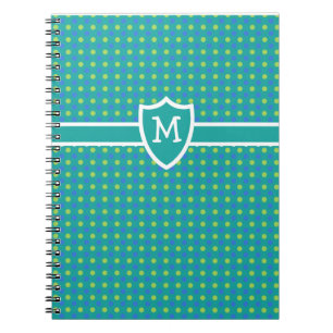 Cuaderno Portátil monogramado personalizado: puntos de polk