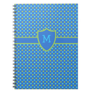 Cuaderno Portátil monogramado personalizado: puntos de polk
