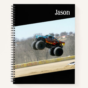 Cuaderno Portátil monster de camión personalizado