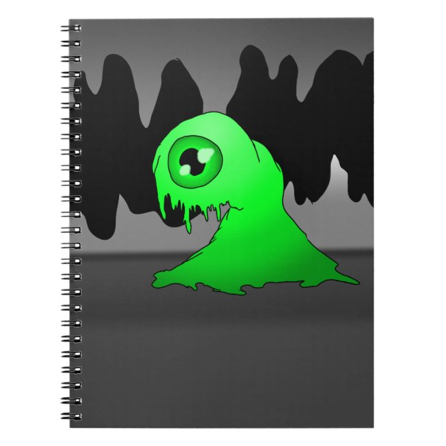 Cuaderno Portátil monstruo verde (Frente)