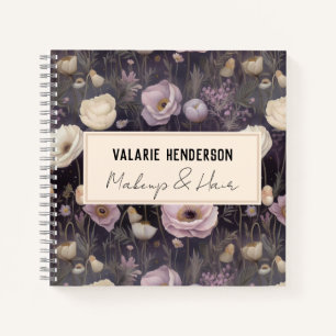 Cuaderno Portátil Moody Night Floral Business Spiral