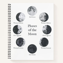 Cuaderno Portátil Moon Phases, Night Sky Journal