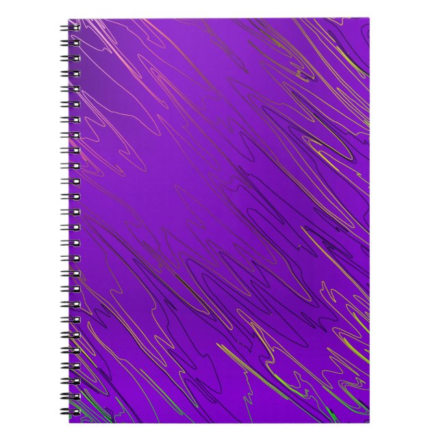 Cuaderno Portátil morado de mármol (Frente)