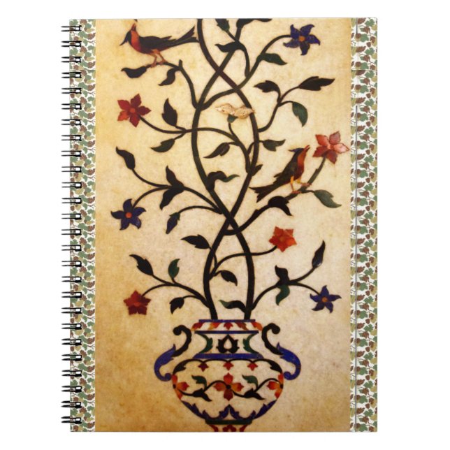 Cuaderno Portátil Motif de Flor (Frente)