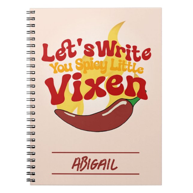 Cuaderno Portátil móvil de Pepper Chili Flaming (Frente)