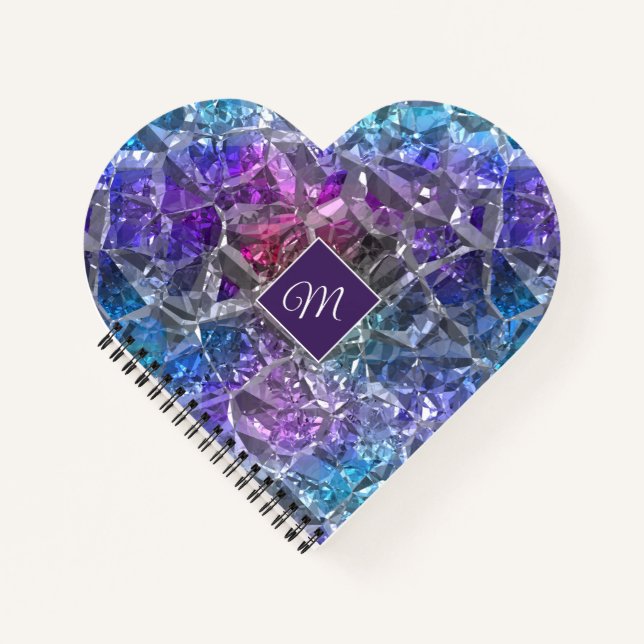 Cuaderno Portátil multicolor Crystal Heart (Anverso)