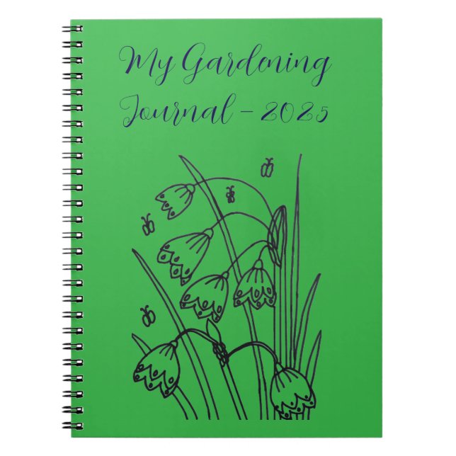 Cuaderno Portátil My Gardening Journal 2025 (Frente)