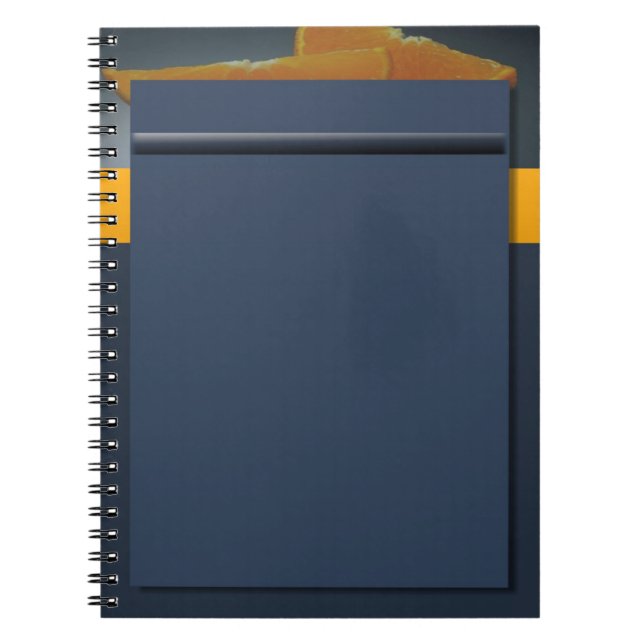 Cuaderno Portátil Naranja de medianoche (Frente)