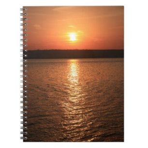 Cuaderno Portátil naranja River Sunset