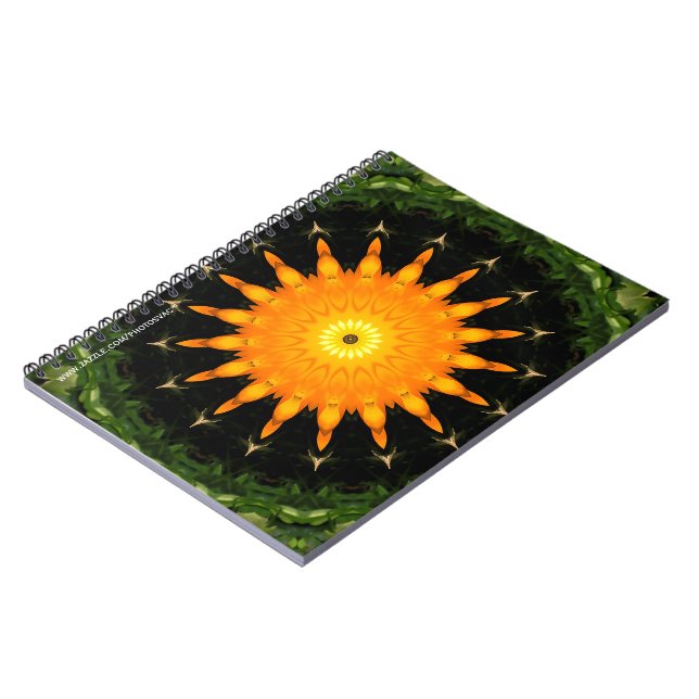 Cuaderno Portátil naranja Sun (Lado Izquierdo)