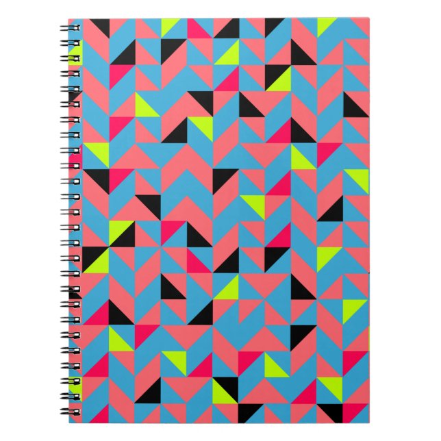 Cuaderno Portátil Neon Geometry (Frente)