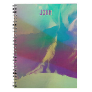 Cuaderno Portátil neón personalizado - Art Deco luminoso