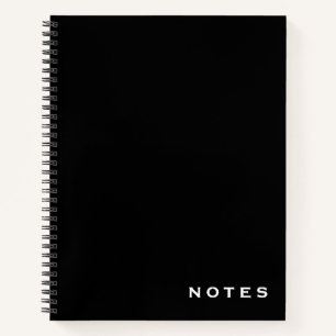 Cuaderno Portátil "Notes" profesional en blanco y negro