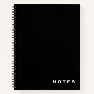 Cuaderno Portátil "Notes" profesional en blanco y negro