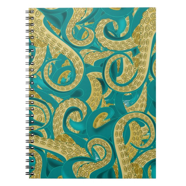 Cuaderno Portátil Octopus - Arte (Frente)