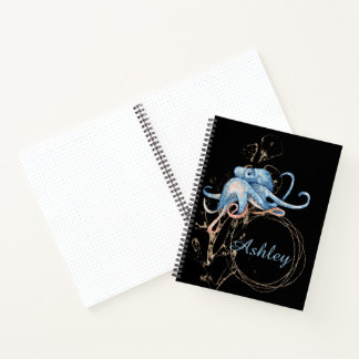 Cuaderno Portátil Octopus Custom Name