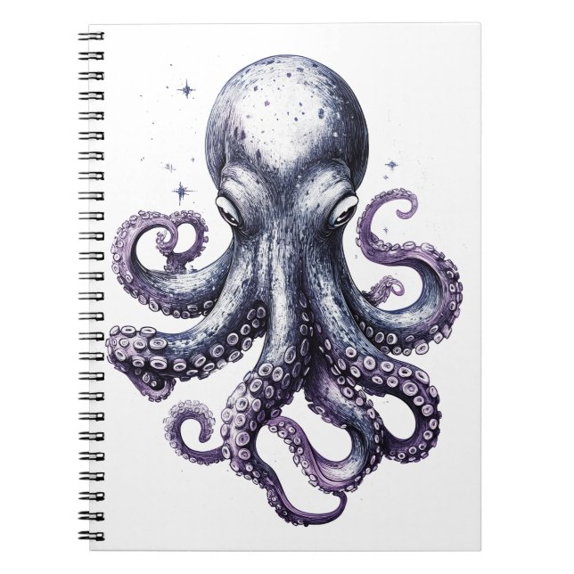 Cuaderno Portátil Octopus de Ocean Life (Frente)