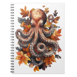 Cuaderno Portátil Octopus otoñal