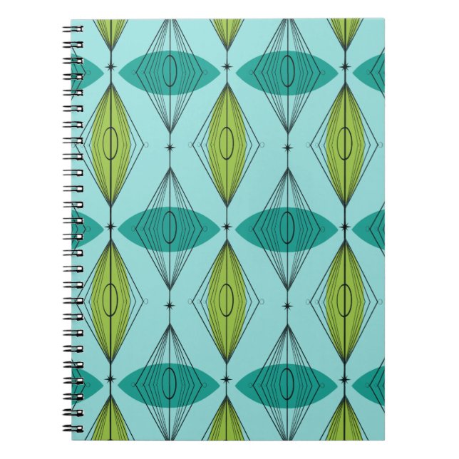 Cuaderno Portátil Ogeo atómico y Starbursts (Frente)