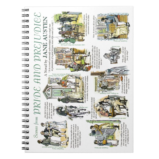 Cuaderno Portátil Orgullo y Prejuicio (Frente)