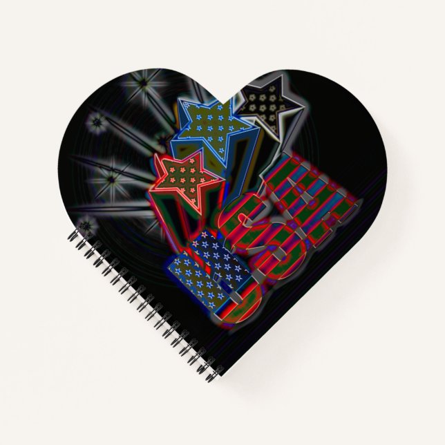 Cuaderno Portátil Orgulloso de Estados Unidos (Anverso)