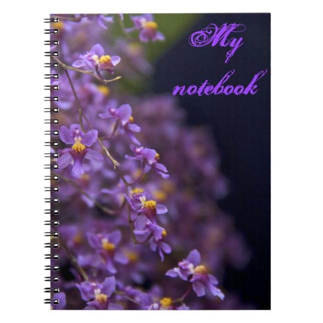 Cuaderno Portátil Orquídea Púrpura (Frente)