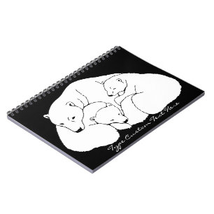 Cuaderno Portátil Oso Polar Personalizado Bear Art Journal