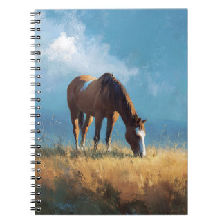 Cuaderno Portátil pacífico de pradera de caballo