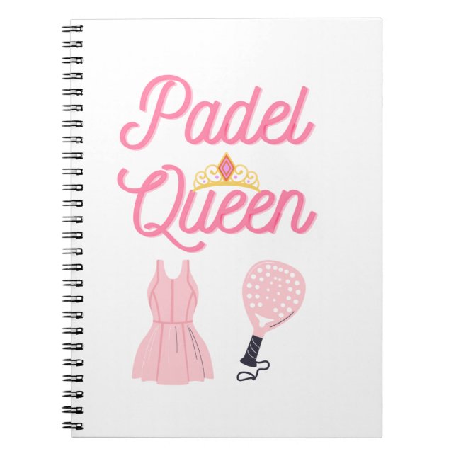 Cuaderno Portátil Padel Queen (Frente)