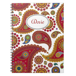 Cuaderno Portátil Paisley exótico