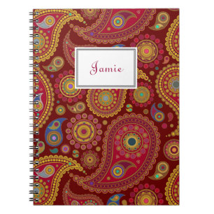 Cuaderno Portátil Paisley exótico