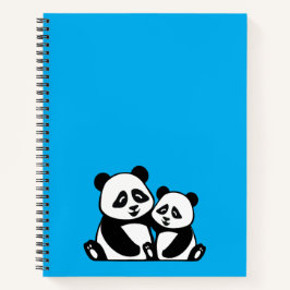 Cuaderno Portátil Panda Hugging