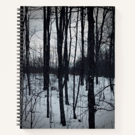 Cuaderno Portátil panorámico en blanco y negro dramático