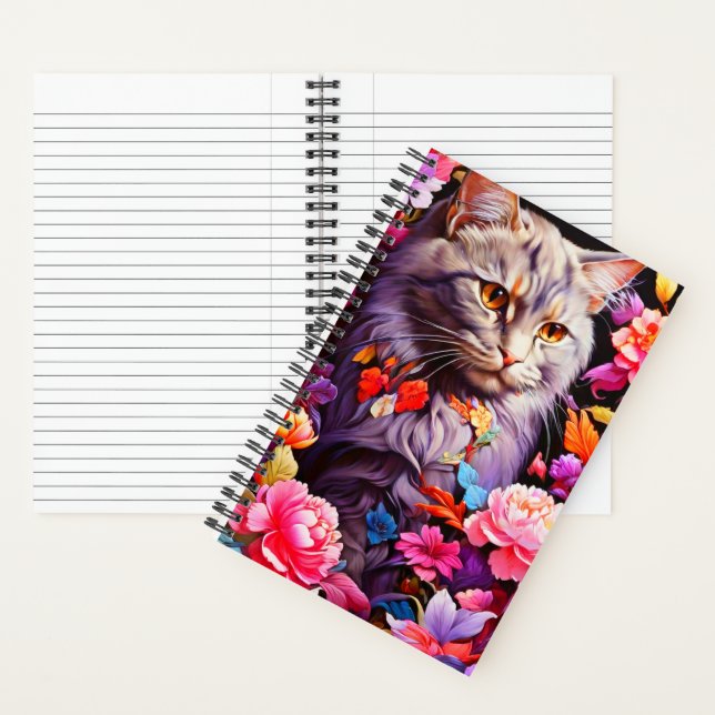 Cuaderno Portátil para amantes del gato (Interior)