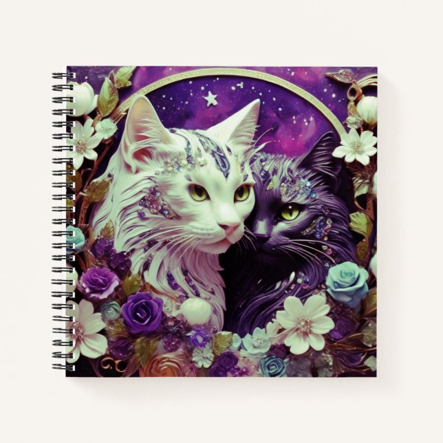 Cuaderno Portátil para amantes del gato (Anverso)
