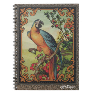 Cuaderno Portátil para aves de arte textil