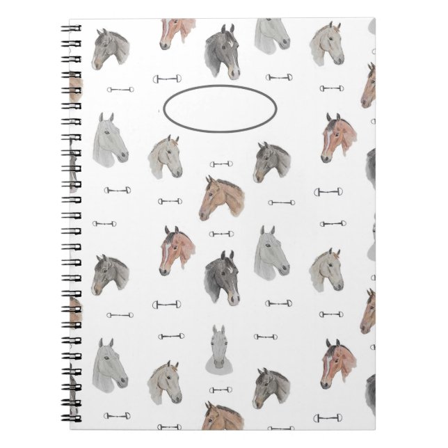 Cuaderno Portátil para caballos y bits (Frente)