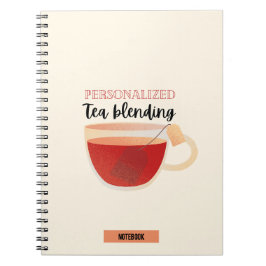 Cuaderno Portátil para combinar té personalizado