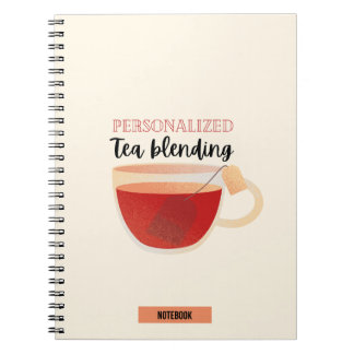 Cuaderno Portátil para combinar té personalizado