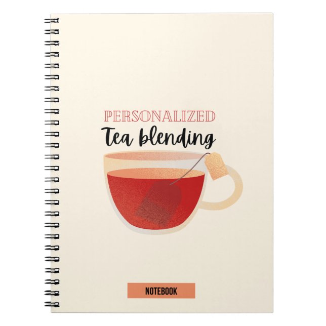 Cuaderno Portátil para combinar té personalizado (Frente)