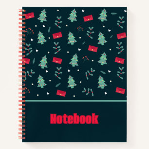 Cuaderno Portátil para el árbol de Navidad de patrón