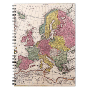 Cuaderno Portátil para Europa de tonos pasteles