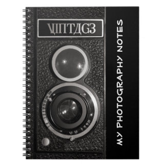 Cuaderno Portátil para fotógrafos de cámara de época