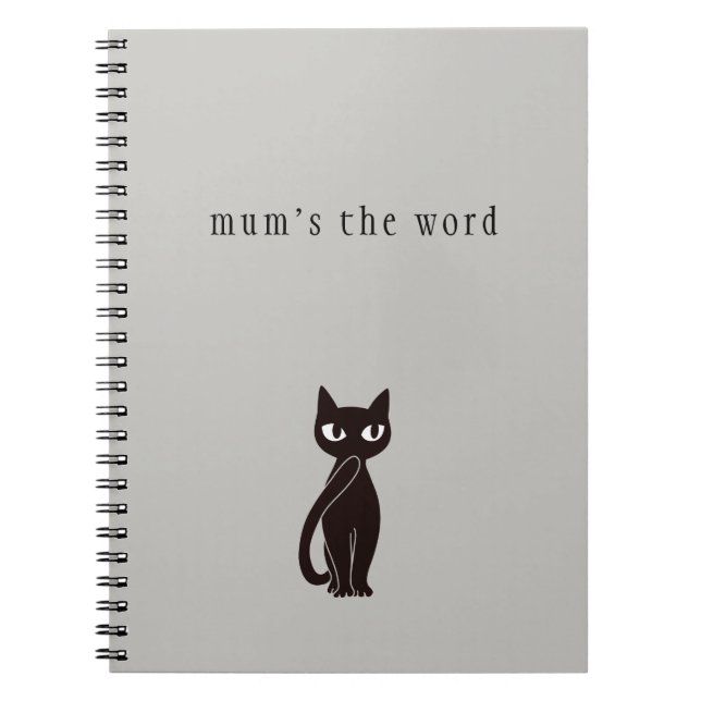 Cuaderno Portátil para gato negro ver.2 (Frente)