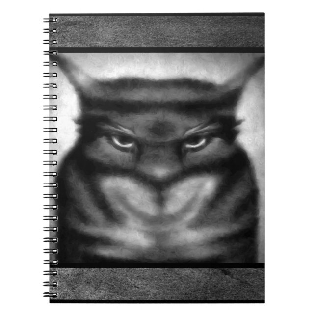 Cuaderno Portátil para gatos siniestro (Frente)