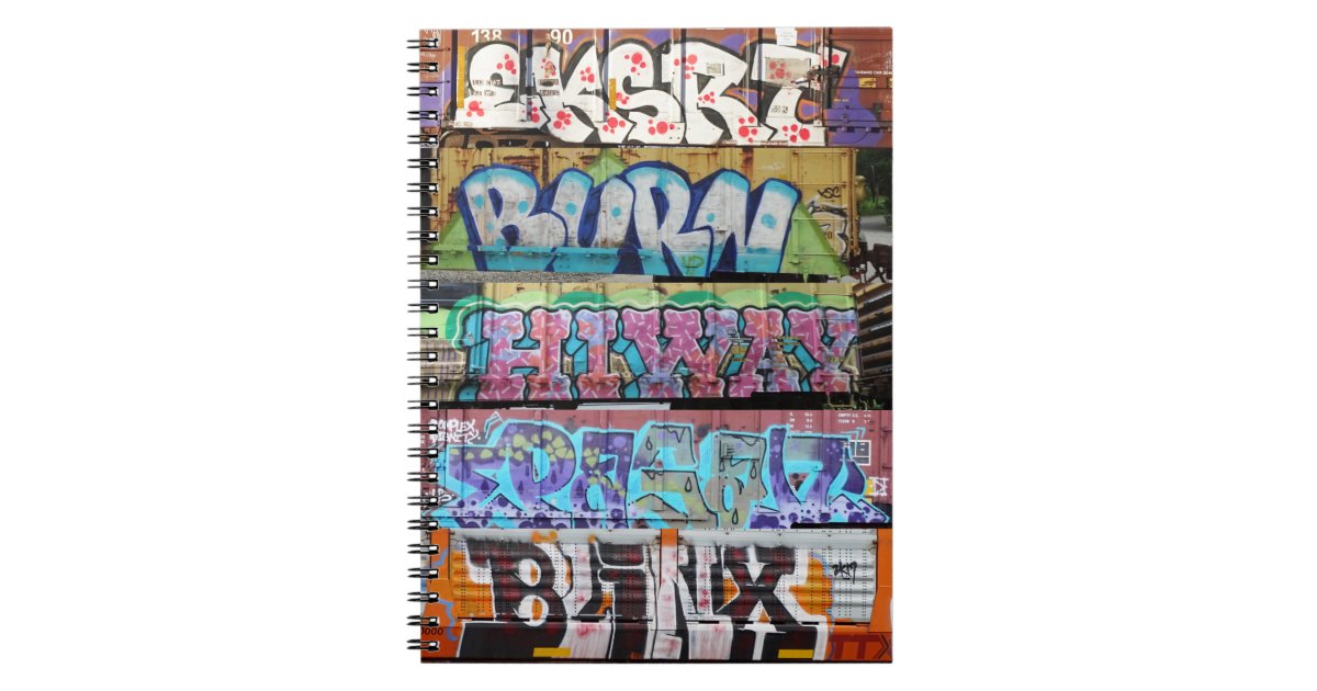 Cuaderno Portátil para graffitis en el tren 