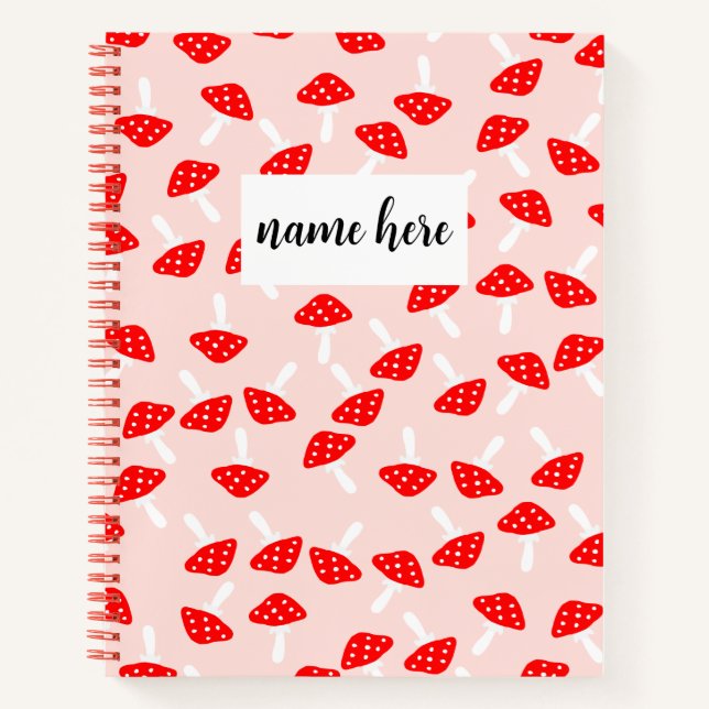 Cuaderno Portátil para hongos personalizados (Anverso)