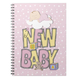Cuaderno Portátil para iPad de Chica de Recién nacido Cute