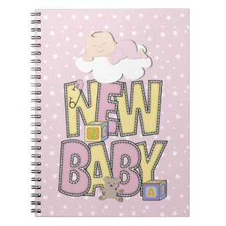 Cuaderno Portátil para iPad de Chica de Recién nacido Cute